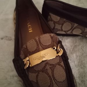 Authentic Coach Jacquard Loafers flats